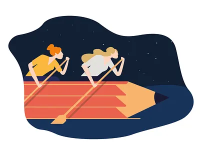 Interview adobe illustrator art artwork color gradient graphic interview ui vector