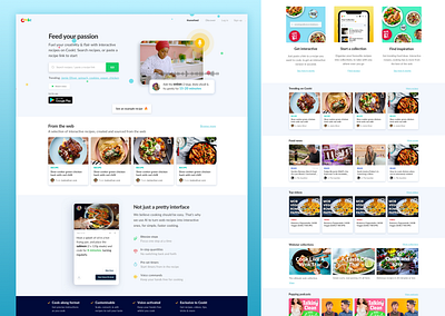 Cookt- Homepage update 2019 app bot chat chatbot chef cook cookbook cooking cookt food food and drink food app foodies recipe recipes webdesign website