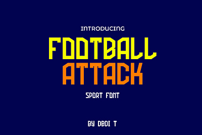 Football Attack branding flyer flyer design font font design football games logo poster sports sports branding sports logo web web design