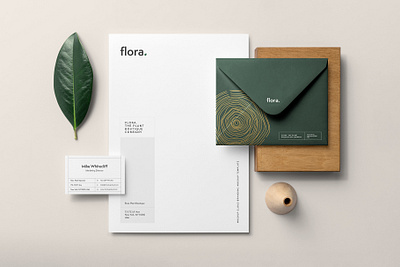 Flora - Branding Mockup Kit brand branding branding mockup business card download elegant elements floral florals free identity identity design leaf logo mockup mockup template mockupcloud psd showcase template