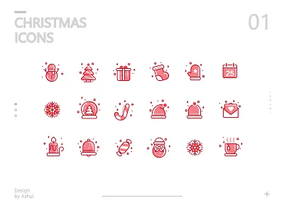 Christmas icons ai christmas icon logo ui vector