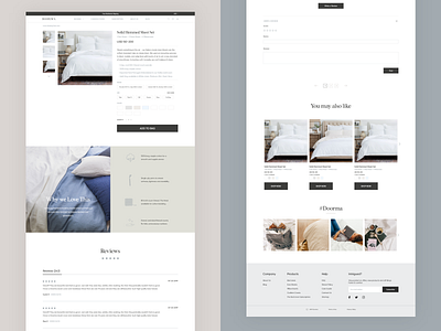 Product Details Page bedding design interface product details ui ui deisgn uiux ux ux design web website design