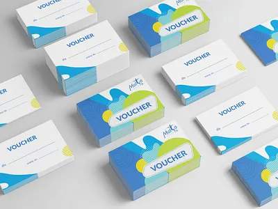 Malta Ski voucher amusement park branding fun playful print voucher voucher design