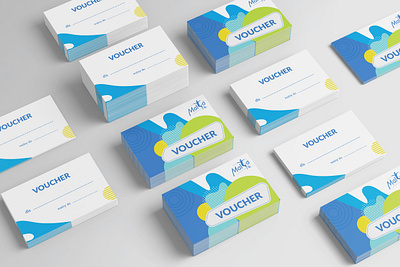 Malta Ski voucher amusement park branding fun playful print voucher voucher design