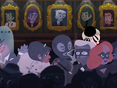 Mrs. Bluebeard They Might be Giants animation 2d childrens illustration digital illustraion illustration art illustration design illustrations kassandra heller music video