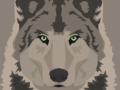 animal designer designpeak icon illustration logo vector wolf