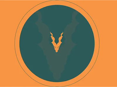 markhor character clean cool design design flat icon identity illustration logo vector