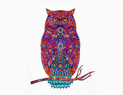 owl bird designpeak icon illustration owl vector