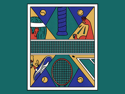 Tennis colour illustration people racket sport tennis tennis ball tennis player