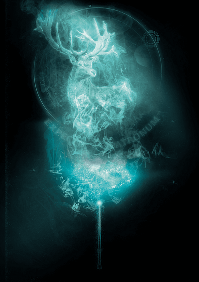 Expecto Patronum - Deer deer design expecto patronum harry potter magic poster