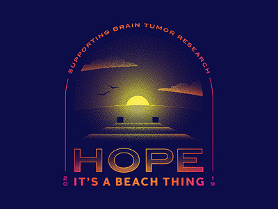 Hope 2019 Tee branding design gradient illustration stipple tee shirt