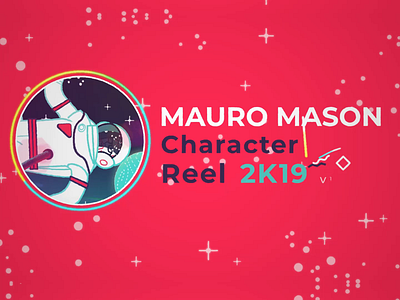 Mauro Mason - Character Reel 2019 2d aftereffects animation astronaut character character animation character design deckard977 demo reel illustration motion design motiondesign motiongraphics ninja reel santa claus showreel skate