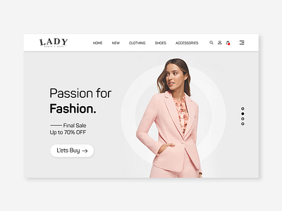 Lady - Landing Page - Ui Design.