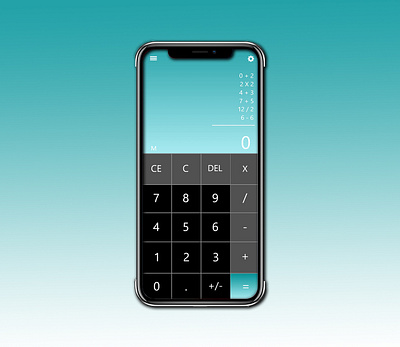 Daily UI Challenge 004: Calculator app calculator daily 100 challenge dailyui design photoshop ui xd design