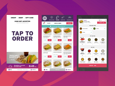 Taco Bell Kiosk fastfood kiosk restaurant restaurant branding taco bell