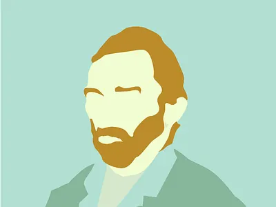 Van Gogh's Self Portrait hishamism hishamist neuminimalism vangogh vincent
