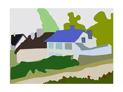 Houses at Auvers by Vincent Van Gogh hishamism hishamist house at auvers neuminimalism vangogh vincent