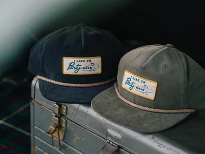 I Like to Party Wave aloha hat hawaii illustration party wave retro surf surf art surfboard vintage