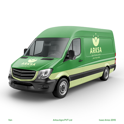 Arksa Farm Product Delivery Van Branding brand brand design brand identity branding branding agency branding and identity branding design branding identity logo logodesign logofactory logos