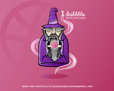 Dribbble Invite Giveaway! branding design dribbble invite flat design graphic design illustration illustrator invite typography vector wizard