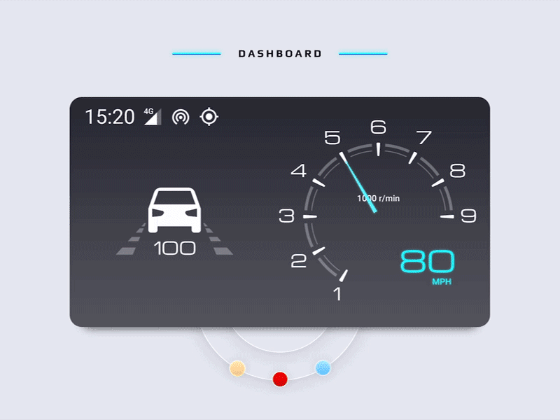 Dashboard ae animation car dashboad display gif hud ui ux