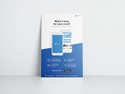 Poster application branding design poster promotion