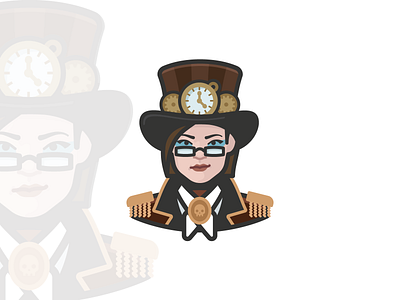 Steampunk Girl Avatar avatar avatar design avatar icon avatar icons face human people person profile user