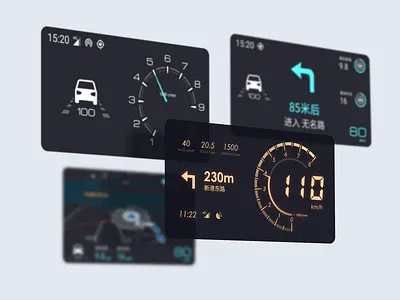 Dashboard dashboad design hud navigation speedometer ui ux