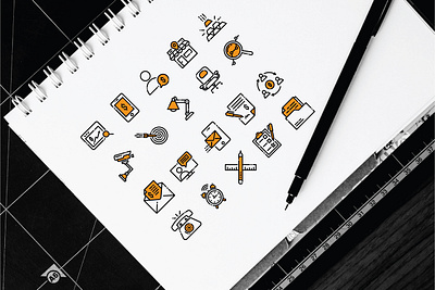 Business Icon Set art brand design designer flatdesign icon app icon artwork icon design icon set icons iconsets lineart logo monogram pictures ui ux uxui vector webdesign