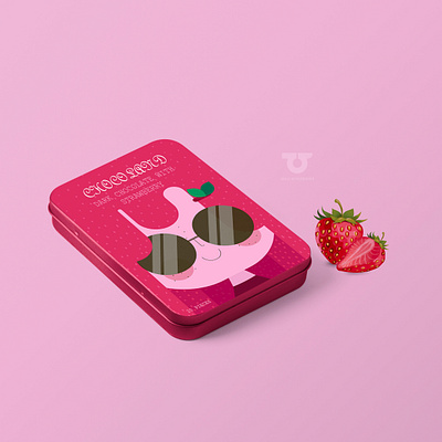 Strawberry Chocolate animation branding character design illustration packaging typography