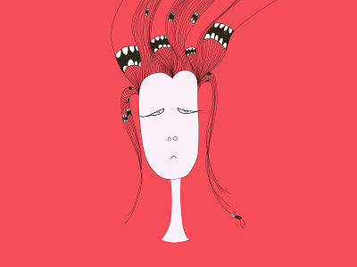 hair man design funny hairstyle happy illustration man