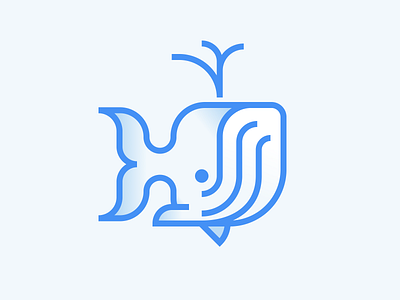 Humpback Whale design dribbbleweeklywarmup icon illustration whale