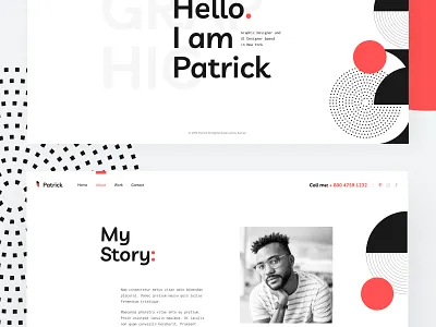 Patrick - Designer Portfolio Personal Promotion WordPress Theme agency agency website creative designer digital elementor freelance personal photographer portfolio template templates theme wordpress