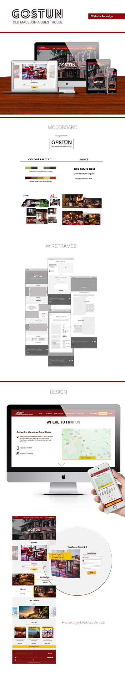 Gostun Guest House - Website Redesign design redesign responsive ui web website website design website redesign