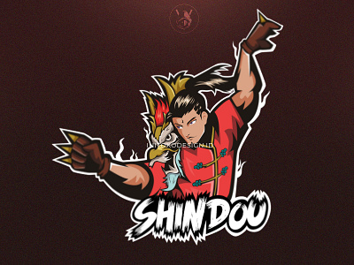 KungFu Chou Mascot Logo brand brand design design esport esport logo esport mascot logo esportlogo esports mascot illustration logo mascot mascot logo team logo twitch