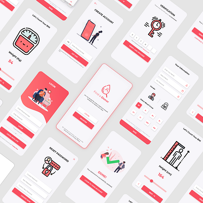 blood donor app - Login module concept blood blood donation bmi find flaticon forgot password illustartion light login screen password profile register registration reset sign in signup ui uidesign undraw