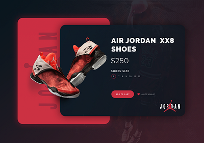 Air Jordan Basketball Shoes Shop UI basketball shoes branding clean design design fashion home page design product design shop ui design ui web