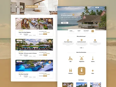 LEBELLAESCAPE - Travel Landing Page branding design illustration typography ui ui ux ui design uidesign uiux web
