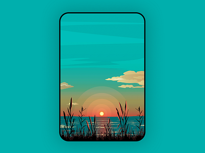 Sunset illustration