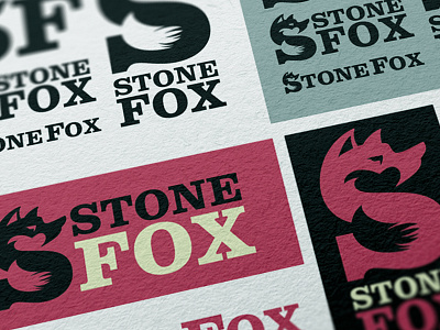 Stone Fox branding design icon identity illustration logo type typography