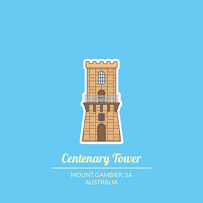 Centenary Tower centenary tower graphic design illustration logo