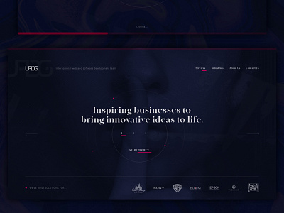 UPDG / Digital agency adobe black design interface sketch ui ux web