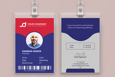 Employee ID Card or Student ID Card clean design employee employee engagement employee id employees employer employment free id card id card id card design idcard job id job search jobs student student project student work