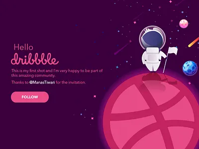 Hello Dribbblers animation art art direction art print branding debutshot dribbbleshot firstshot graphicdesign illustration art motiongraphics