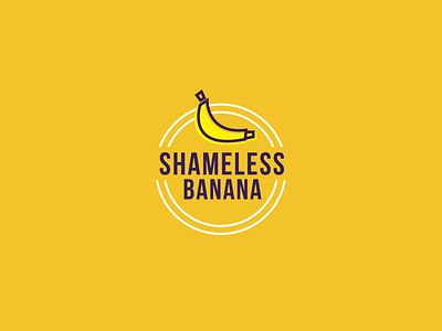 Shameless Banana Logo awareness banana bananas branding design enviroment flat illustration logo minimal plastic plastic bag shameless sustainability sustainable