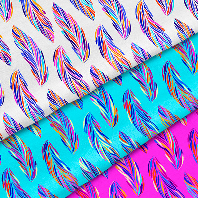 Exotic bird feathers, seamless pattern blue bright design fabric feathers fuchsia pattern purple seamless seamless pattern slanapotam vector wallpaper