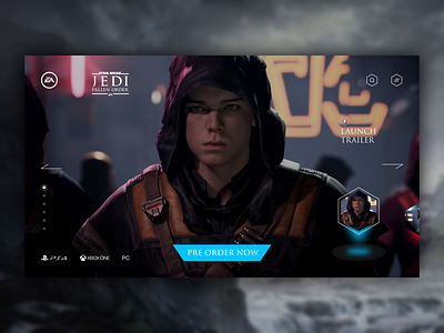 Star Wars Jedi: Fallen Order design flat game gaming minimal star wars ui ux vector web