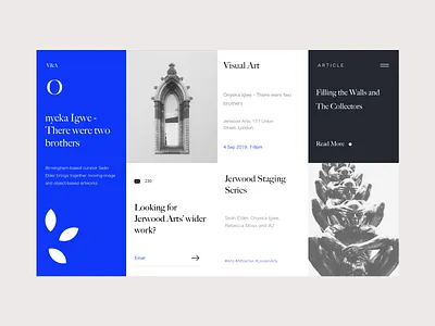 Visual Art art blog gallery art interface landing museum photography ui web webdesign