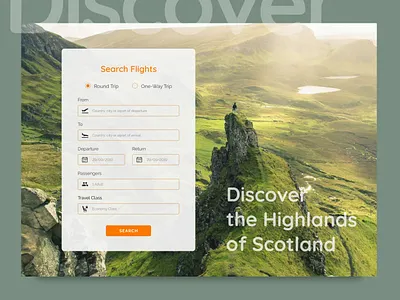 Flight Search Form design flight booking flight search minimal plane ticket booking tickets ui web website