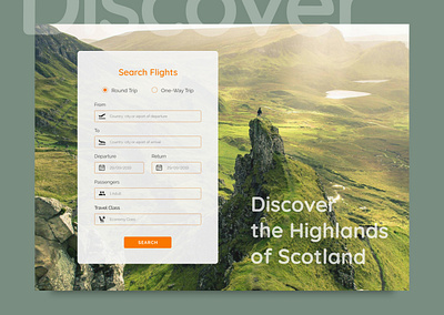 Flight Search Form design flight booking flight search minimal plane ticket booking tickets ui web website